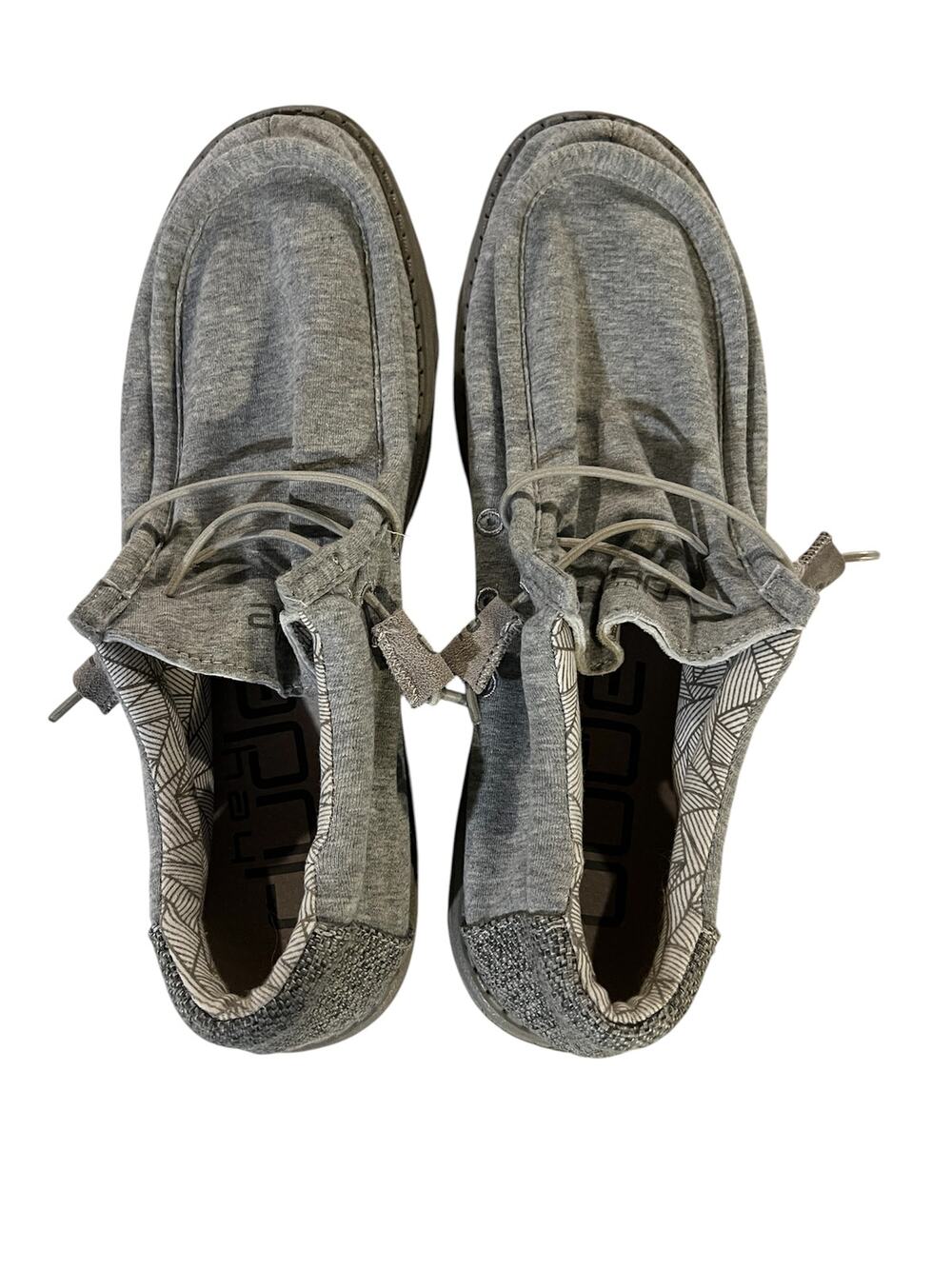 Hey Dude Grey Wally Stretch Fleece Shoe Size  Mens 10